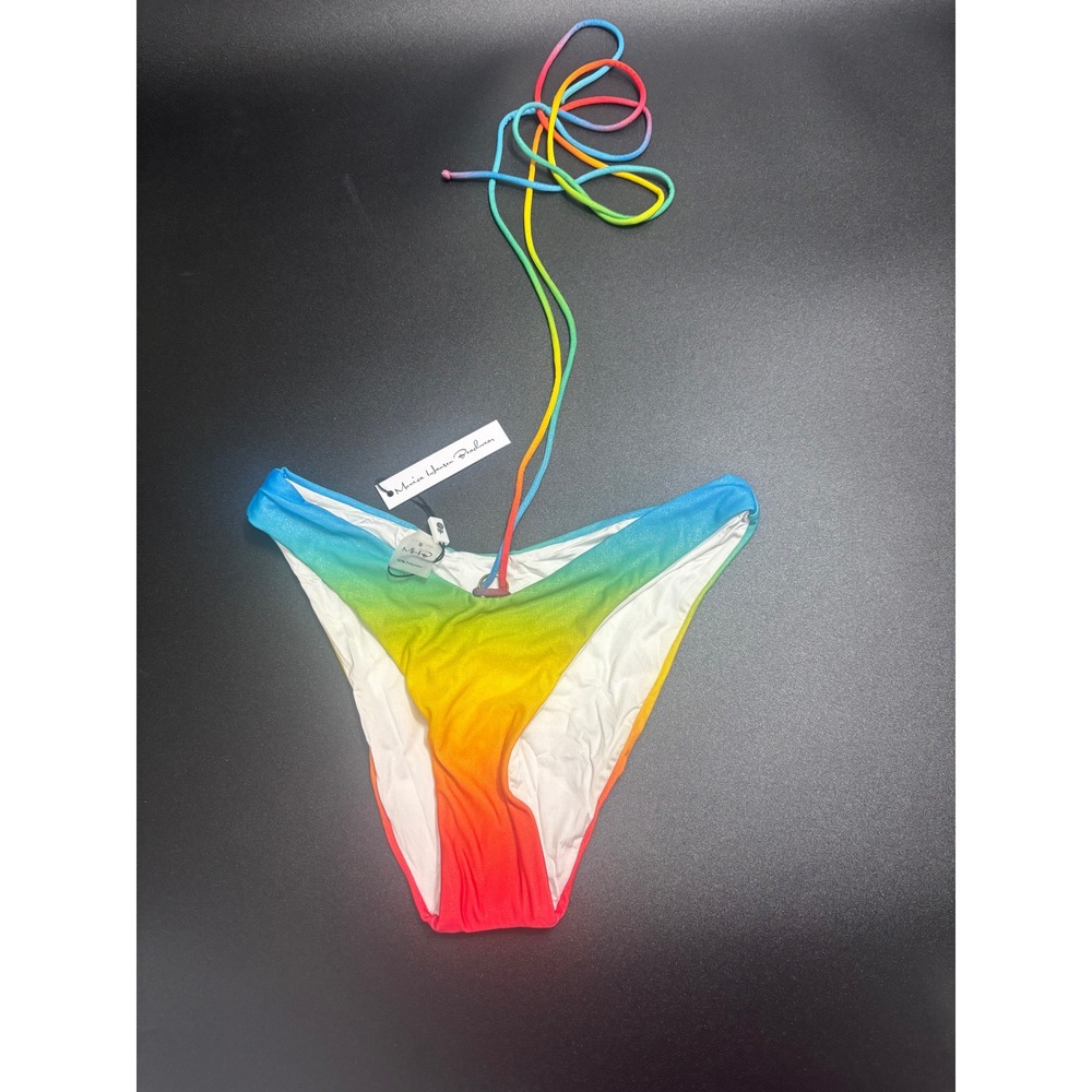 Monica Hansen Beachwear NWT Bikini Bottom‎ Rainbow Size Small